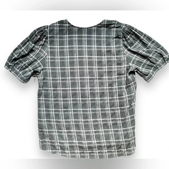 NWT Treasure & Bond Pearl Plaid Blouse - Picture 5 of 5